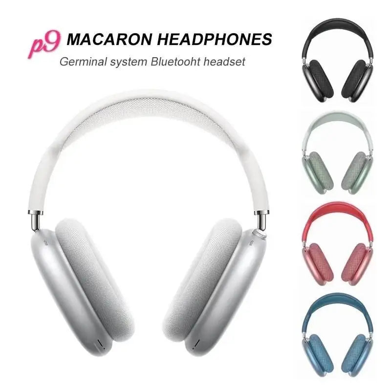 Fone de ouvido Bluetooth Pro Max, P9, Redução de Ruído, Alta Qualidade