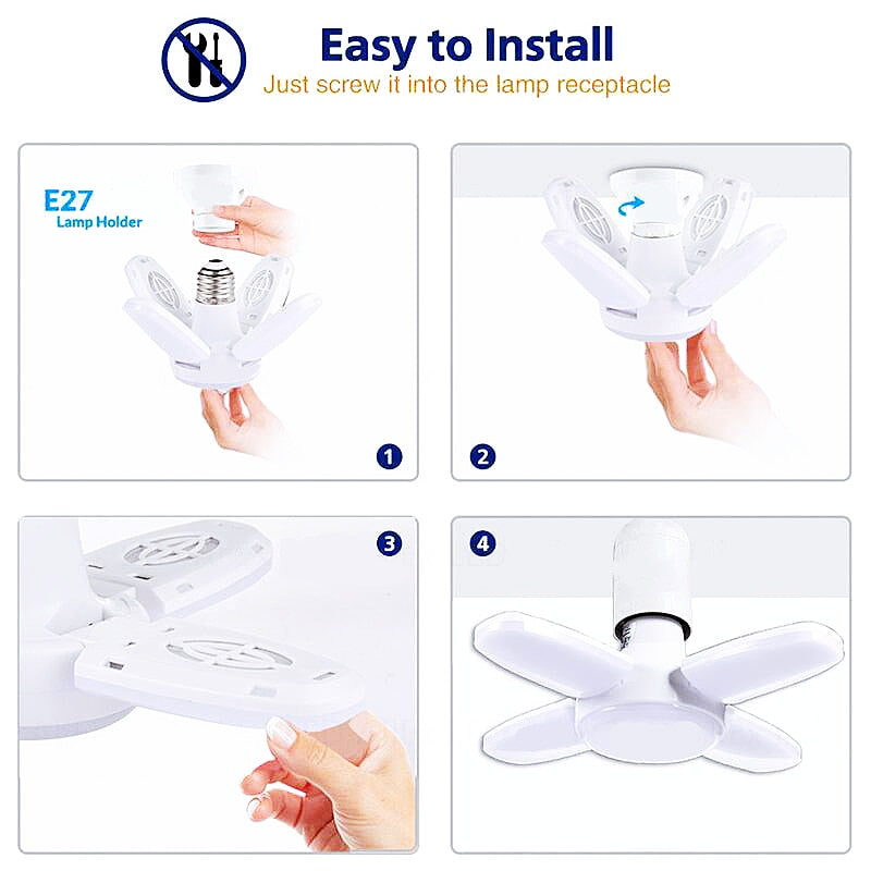 Lâmpada pétala led e27 28w 6500k
