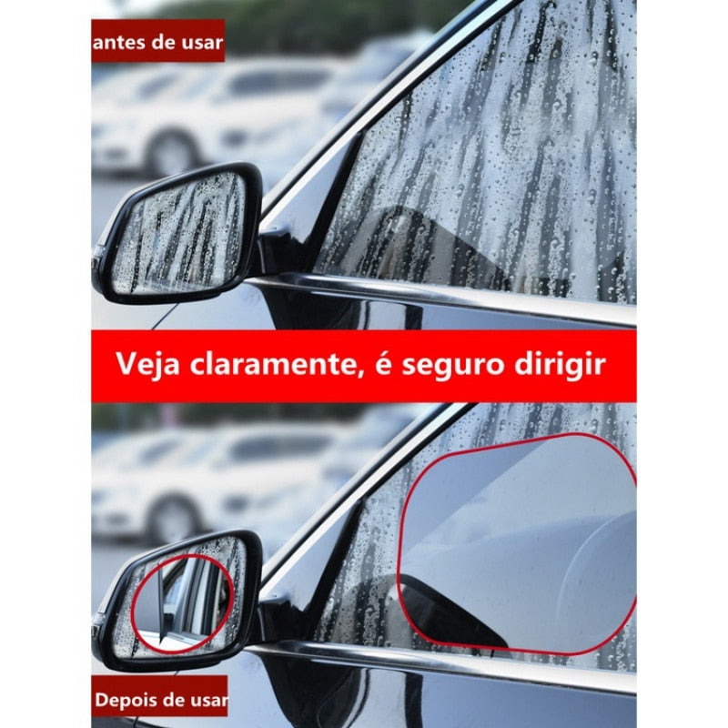 Filme para Retrovisor Anti Nevoeiro e Chuva