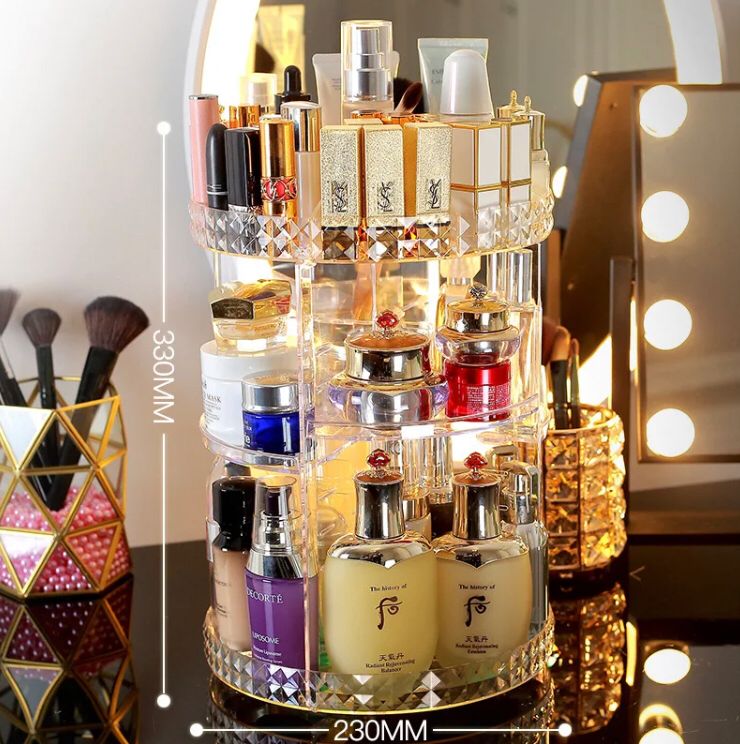 Organizador De Maquiagem Resistentes A Acrílico Giratorio