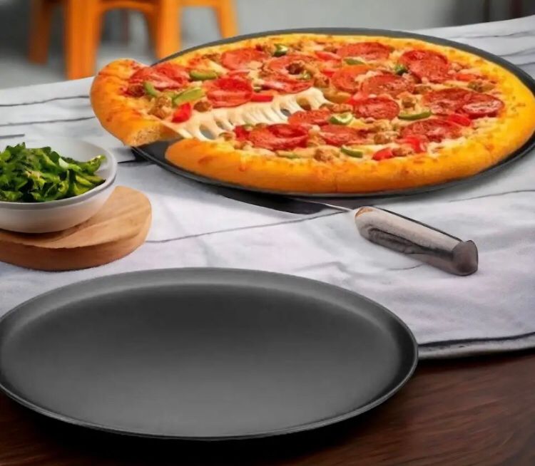 Forma De Pizza Assadeira Antiaderente Bandeja Resistente