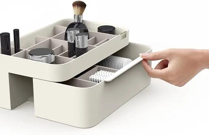 Organizador De Maquiagem De Plástico Multifuncional Caixa De Armazenamento Com Gavetas Para quartos banheiros Remedio Maquiagens