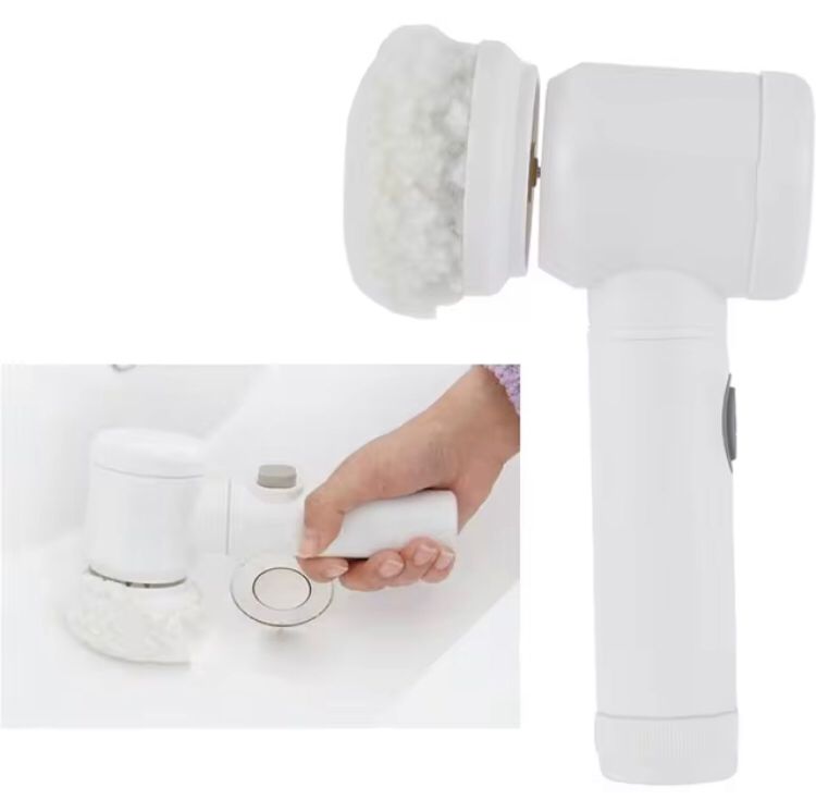 Escova Elétrica de Limpeza 5 em 1 Giratória Sem Fio - Limpador Multiuso Prático Cozinha Sala Banheiro Calçados Azulejos