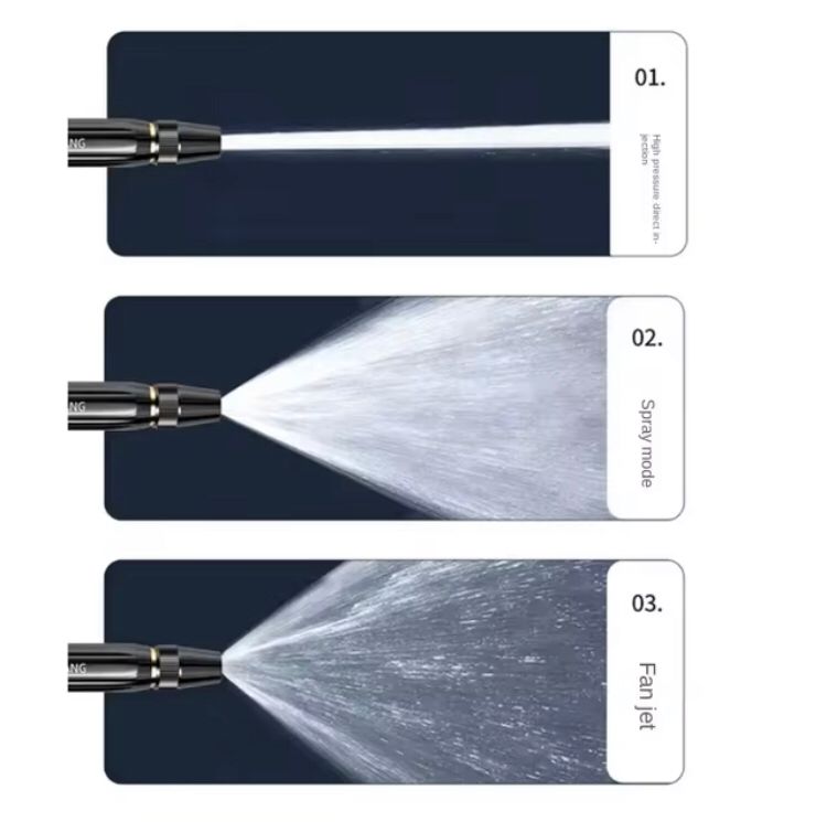 Pistola para mangueira três níveis de água