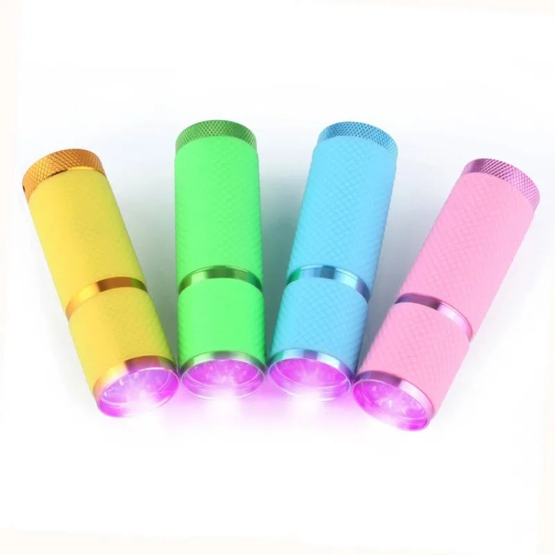 Mini lanterna portátil Led Ultra violeta seca com gel Uv