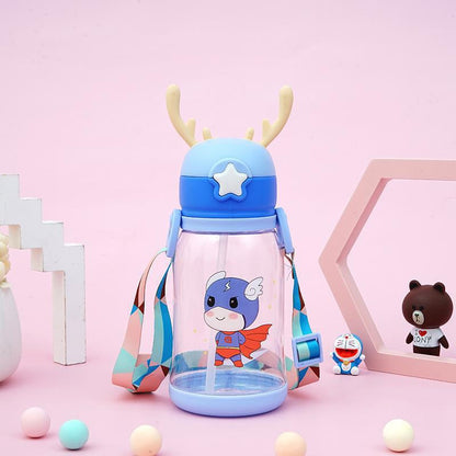 Garrafa de Água Infantil com Desenho e Alça - 500ML