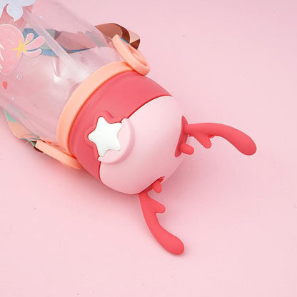 Garrafa de Água Infantil com Desenho e Alça - 500ML
