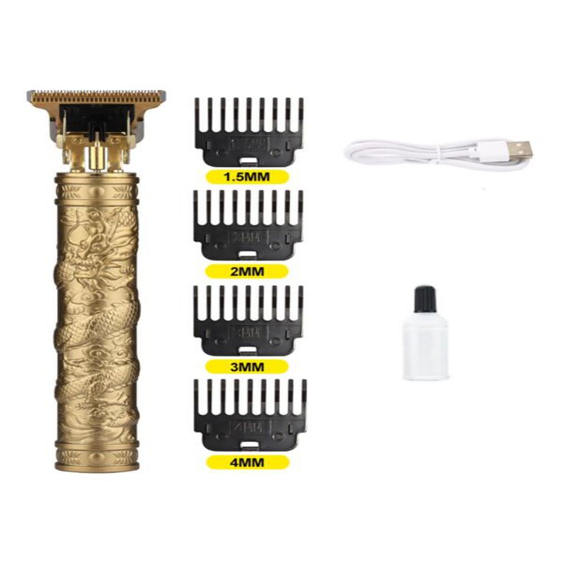 Máquina de cortar cabelo profissional com bateria recarregável