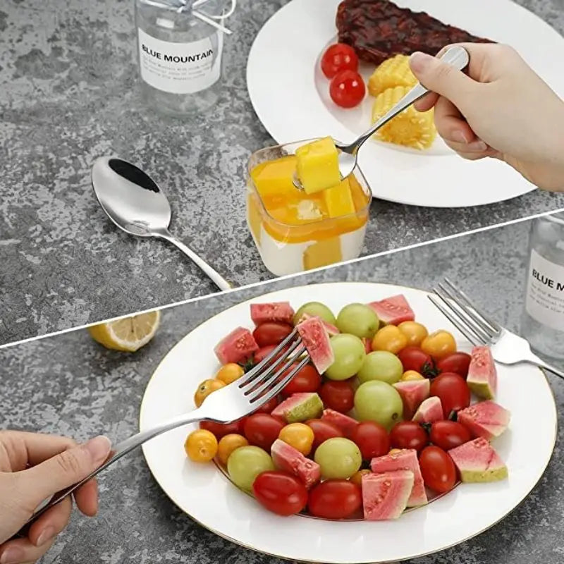 Kit  18 Peças Faca,Garfo e Colher para mesa posta