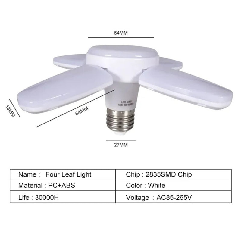 Lâmpada pétala led e27 28w 6500k