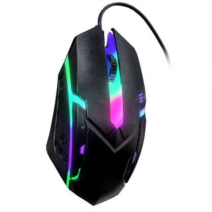 Kit teclado e mouse gamer semi mecânico USB RGB 3200DPI