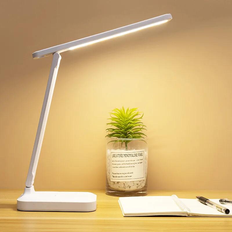 Luminária De Leitura recarregavel 16 LED touch Ajustável com 3 modos Para Lateral De Cama/Mesa/Estudo