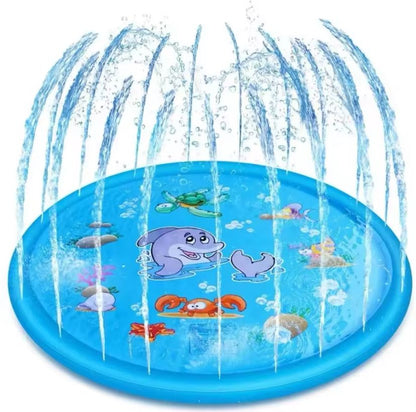 Sprinkler Piscina Inflável 170cm Crianças Jogar Tapete De água Verão Brinquedo
